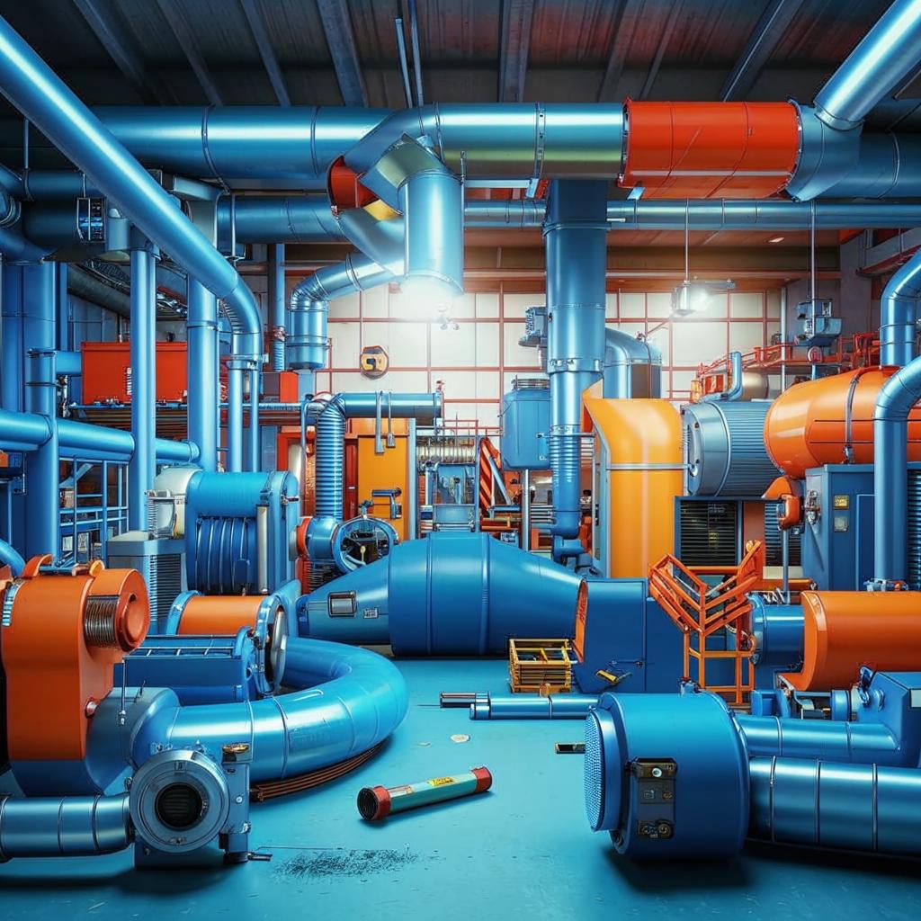 Установка системы фильтрации выхлопных газов для снижения выбросов.